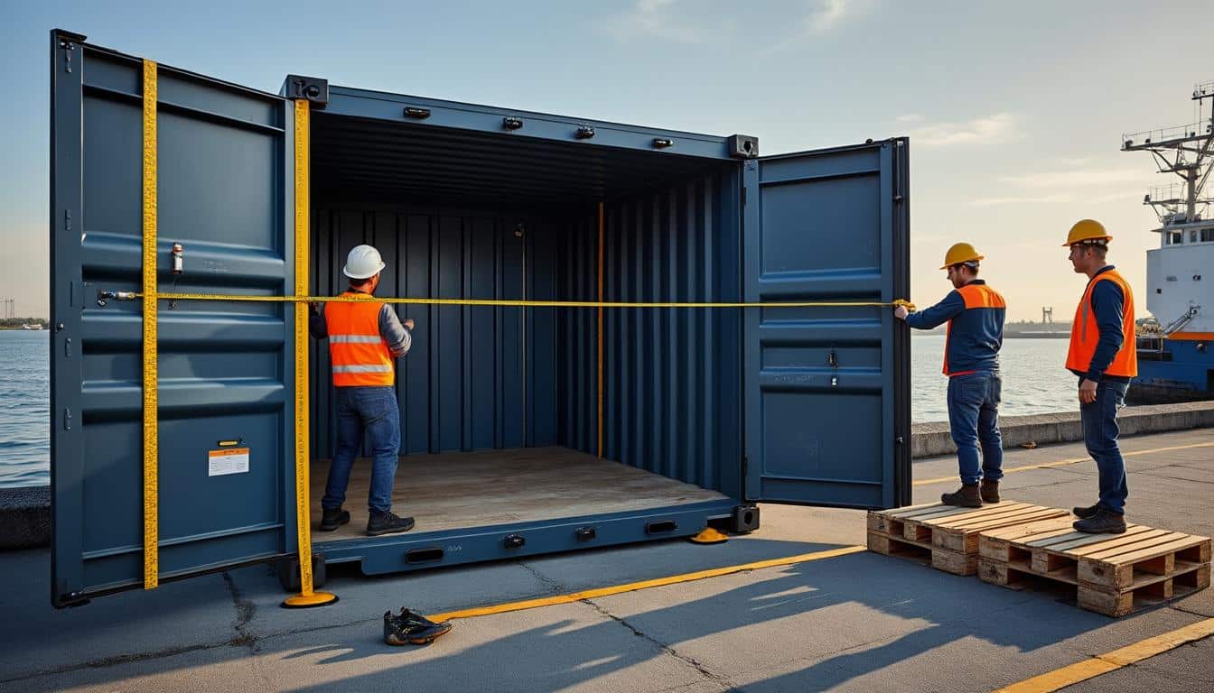 Illustration: Les dimensions extérieures et intérieures précises des conteneurs de 20 pieds