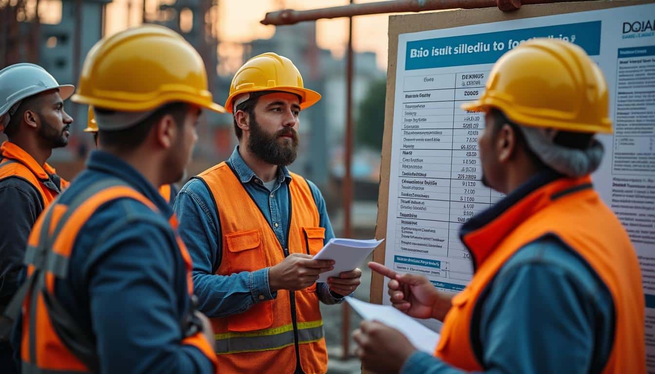 Illustration: Comment sont structurées les grilles de salaire dans le BTP pour 2026 ?