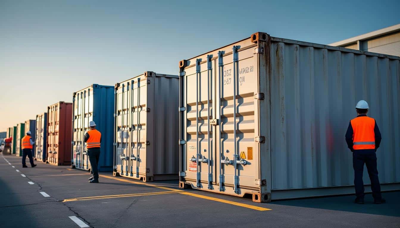 Illustration: Les dimensions et caractéristiques techniques des différents types de conteneurs