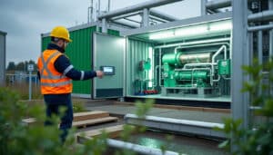 Location de chaufferie verte provisoire : chauffage écoresponsable et flexible