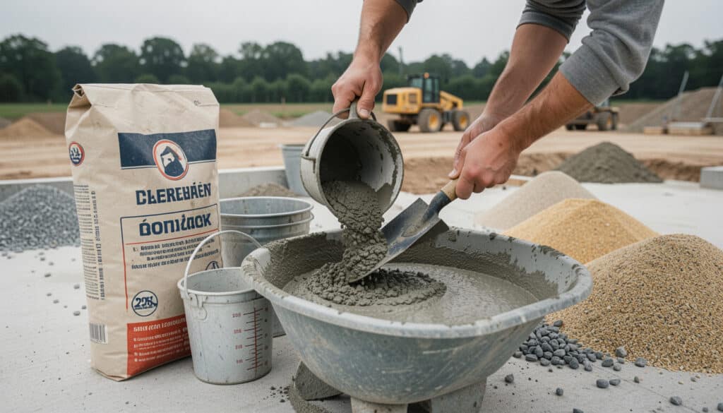 Dosage du béton pour un sac de ciment de 25 kg