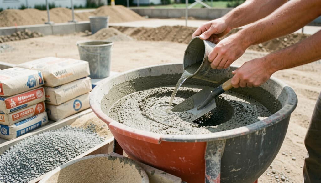 Mélange à béton : dosage, volume et préparation